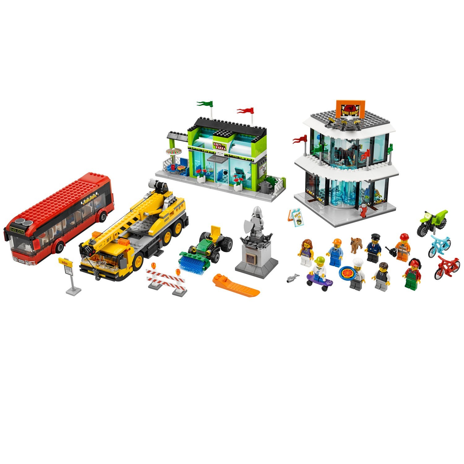 LEGO City 60236 pas cher, Droite et intersection